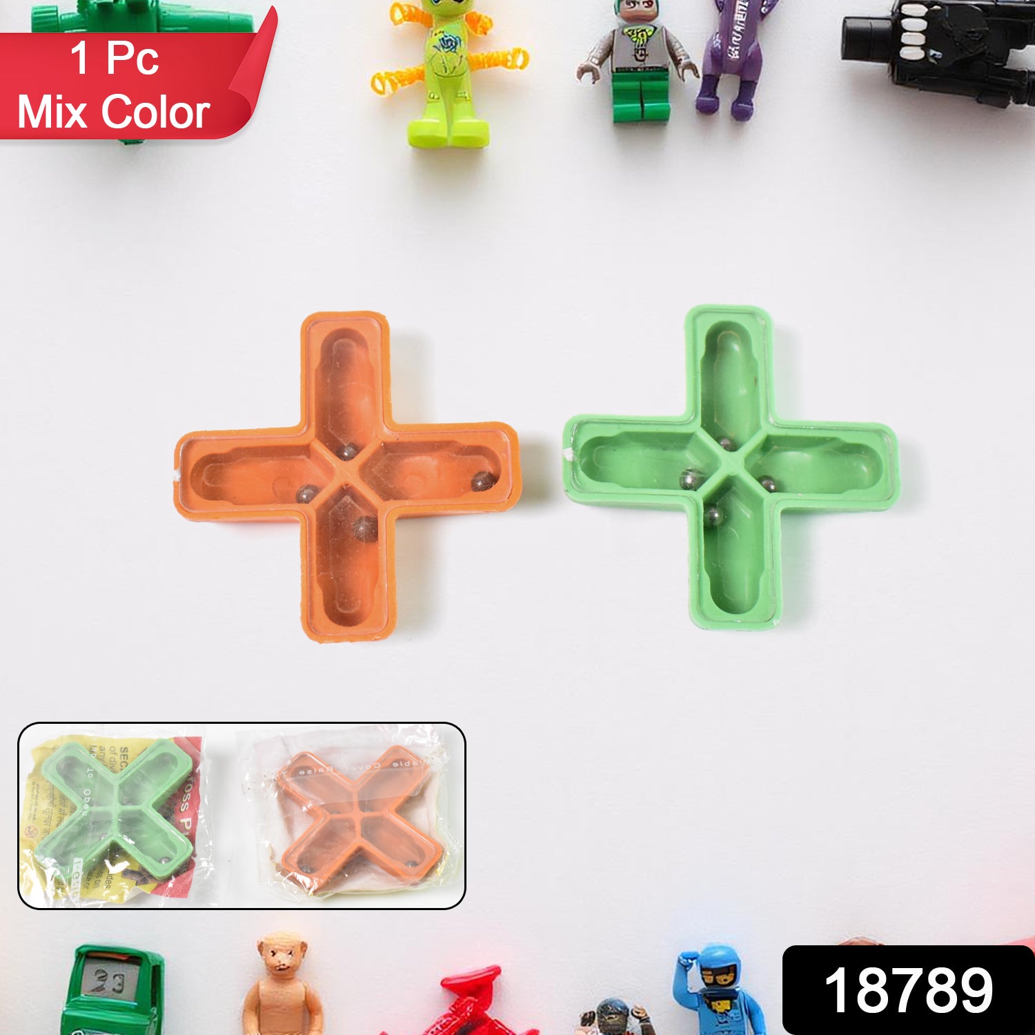 Magic Toys Magic Cross Magic Tricks Puzzle (1 Pc  Mix Color  Design) Magic Toys Magic Cross Magic Tricks Puzzle (1 Pc  Mix Color  Design)
